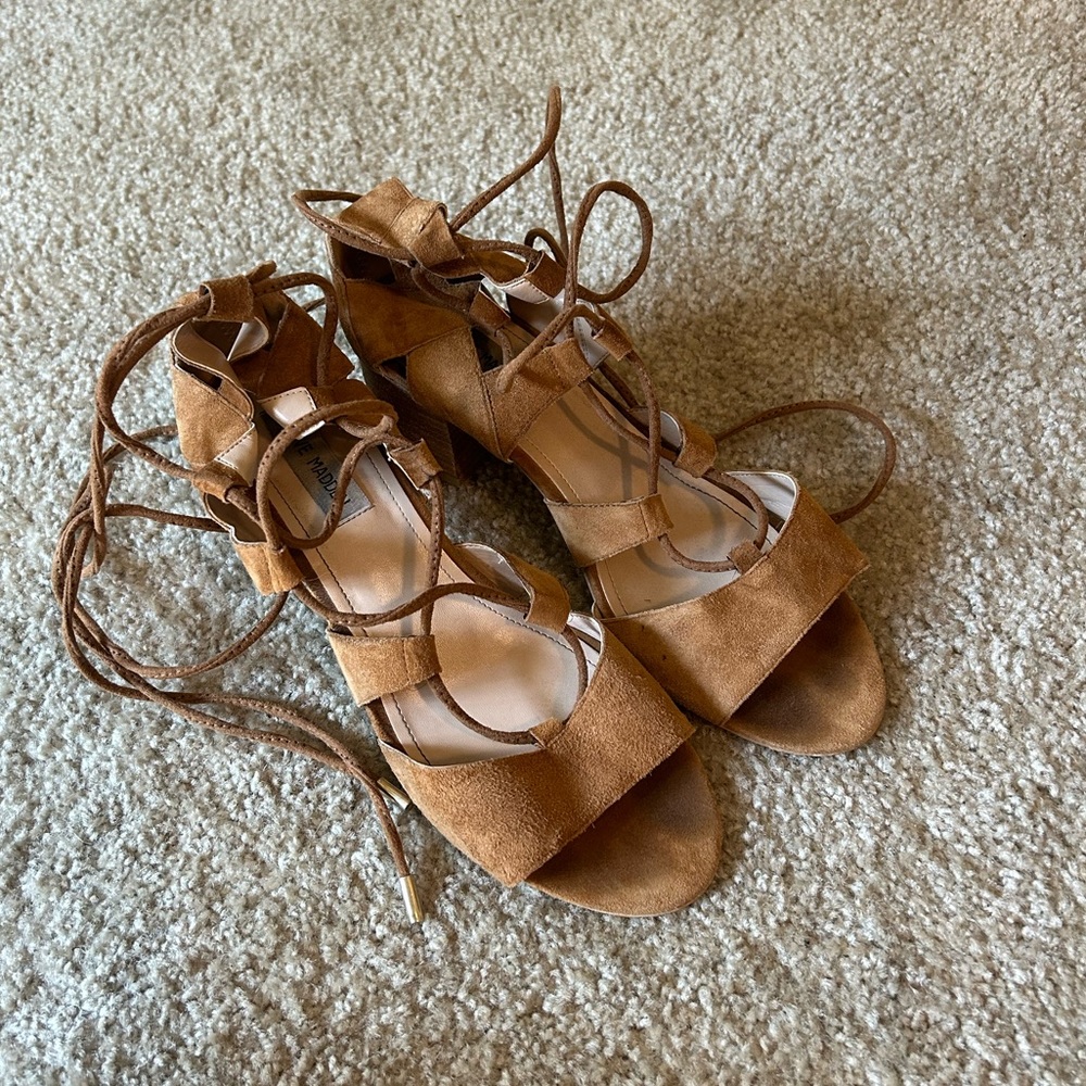 Steve Madden lace up wedges